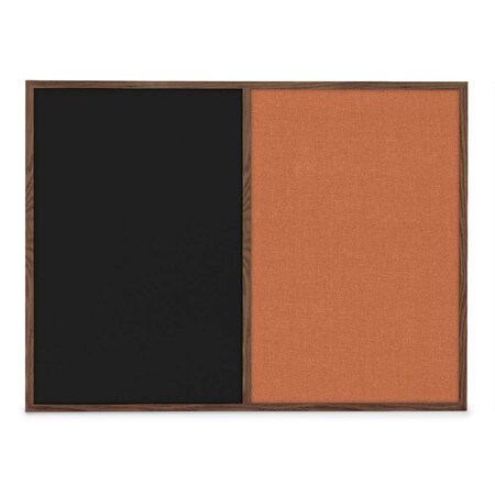 United Visual Products Slim Style Indoor Enclosed Corkboard, 48 UVRDS48SBH-SATIN-MEDGRY